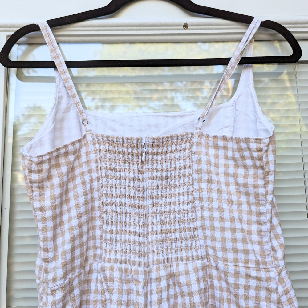 Abercrombie Plaid Scoop Neck Wrap Mini Dress, size M - Picture 6 of 7